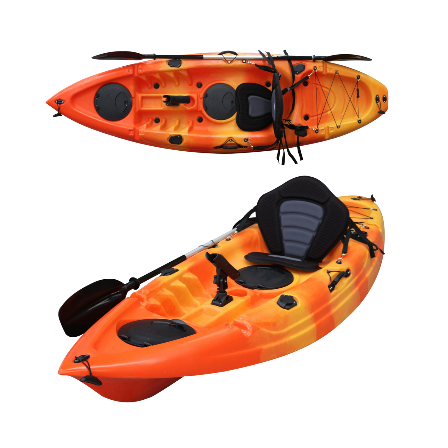 Single Ranger Kayak – Orange & Yellow