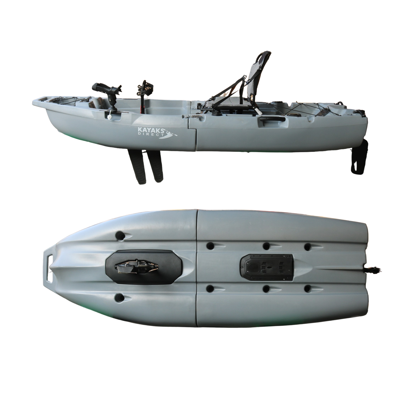 Wideboy Modular Fishing Kayak – Graphite Grey