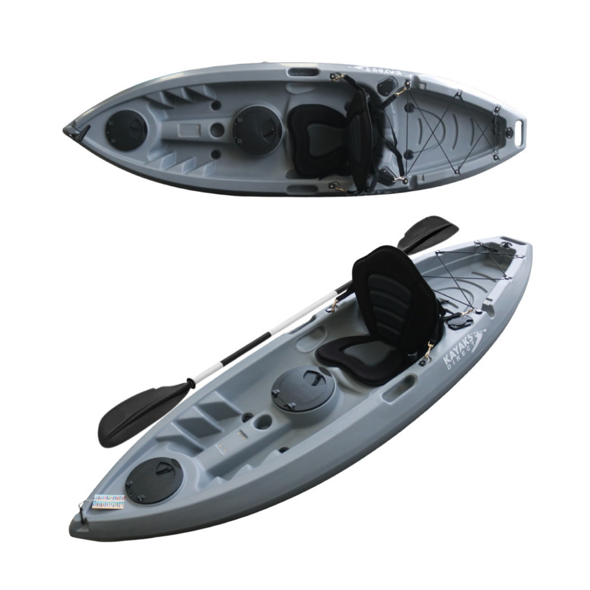 Graphite Grey Kayak, Sit-on-Top Shorty by Kayaks Direct