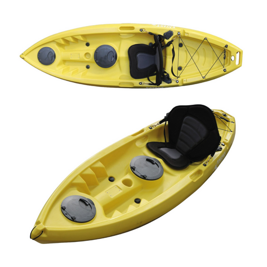 Single Shorty Kayak – Yellow